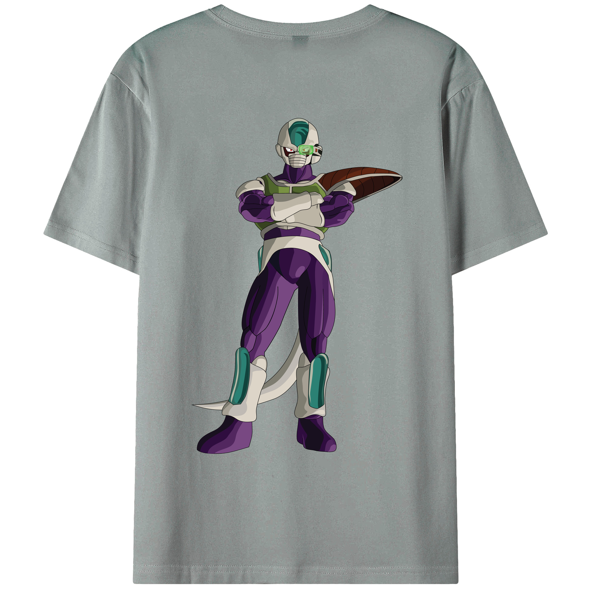 （画像用） ドラゴンボール フリーザ DRAGON BALL Frieza 綿100％ メンズ半袖Tシャツ（バックプリント） 通気性